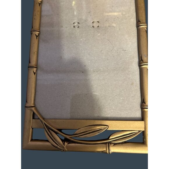 ELSA L, Inc. Gold Bamboo-Style Picture Frame With Leaf Detail & Easel Backing - Picture 6 of 8